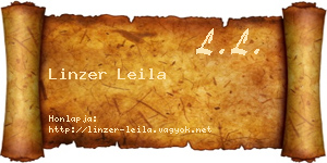 Linzer Leila névjegykártya